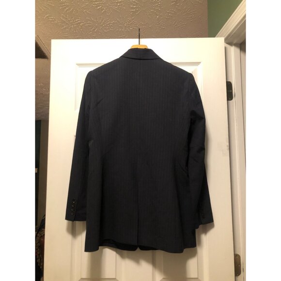 BCBG maxazria women's black striped suit jacket size: M - Picture 3 of 5